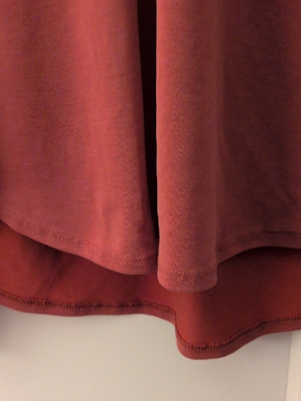 Lucky Brand Long-Sleeve V-Neck Tie Tunic - Rosewood - Picture 5 of 8